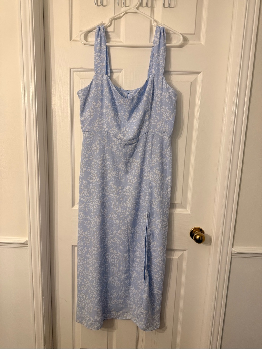 Park & Fifth Light Blue Floral Midi Dress